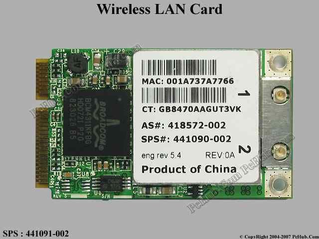 Placa Wireless - wifi para portatil