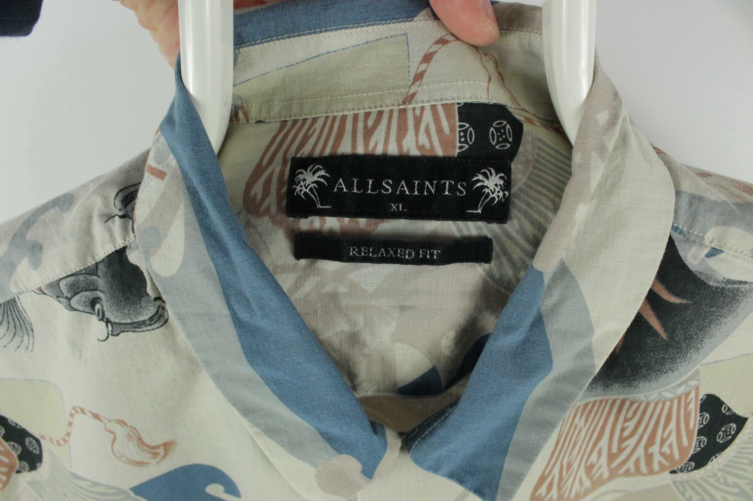 Стильна гавайка сорочка теніска рубашка Allsaints Relaxed Fit ХЛ 54