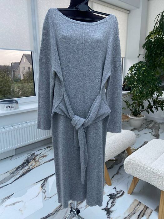 Massimo dutti sukienka z wełny