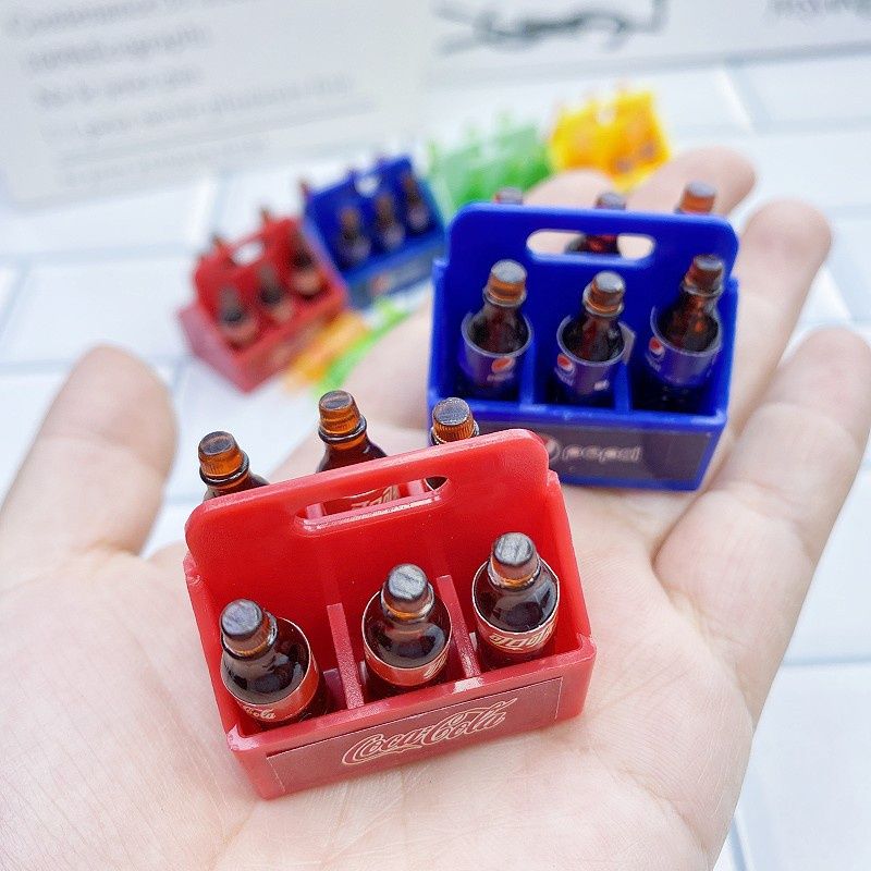 Skrzynka z 6 butelkami Coca-Cola do modelu rc 1:10 TRX SCX MST FMS HPI