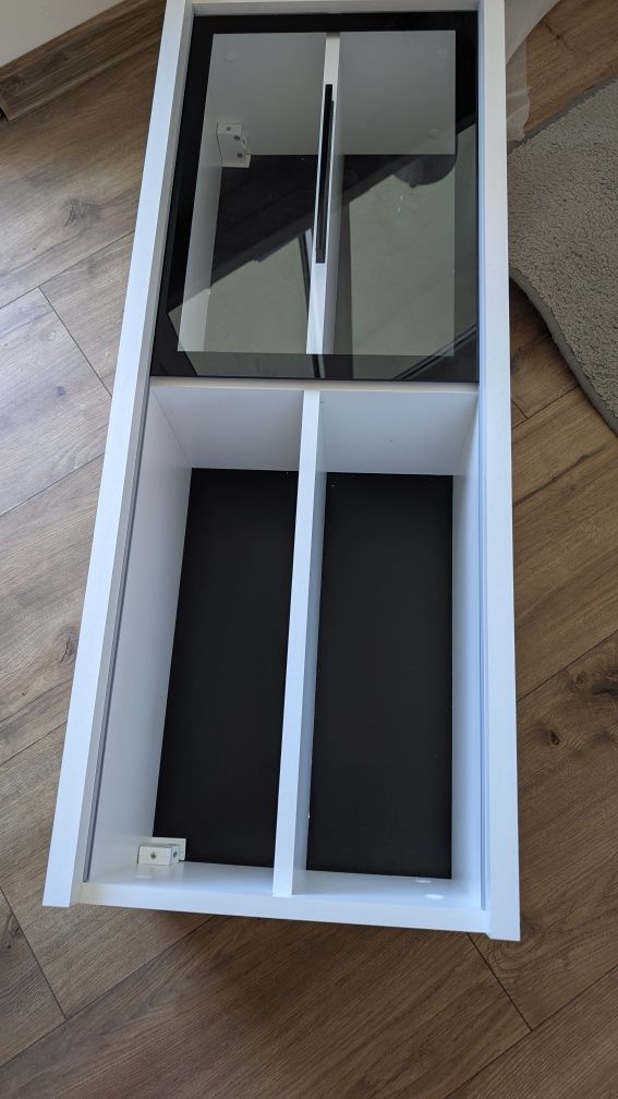 Nowa szafka z przesuwną szybą – 100×38×29 cm