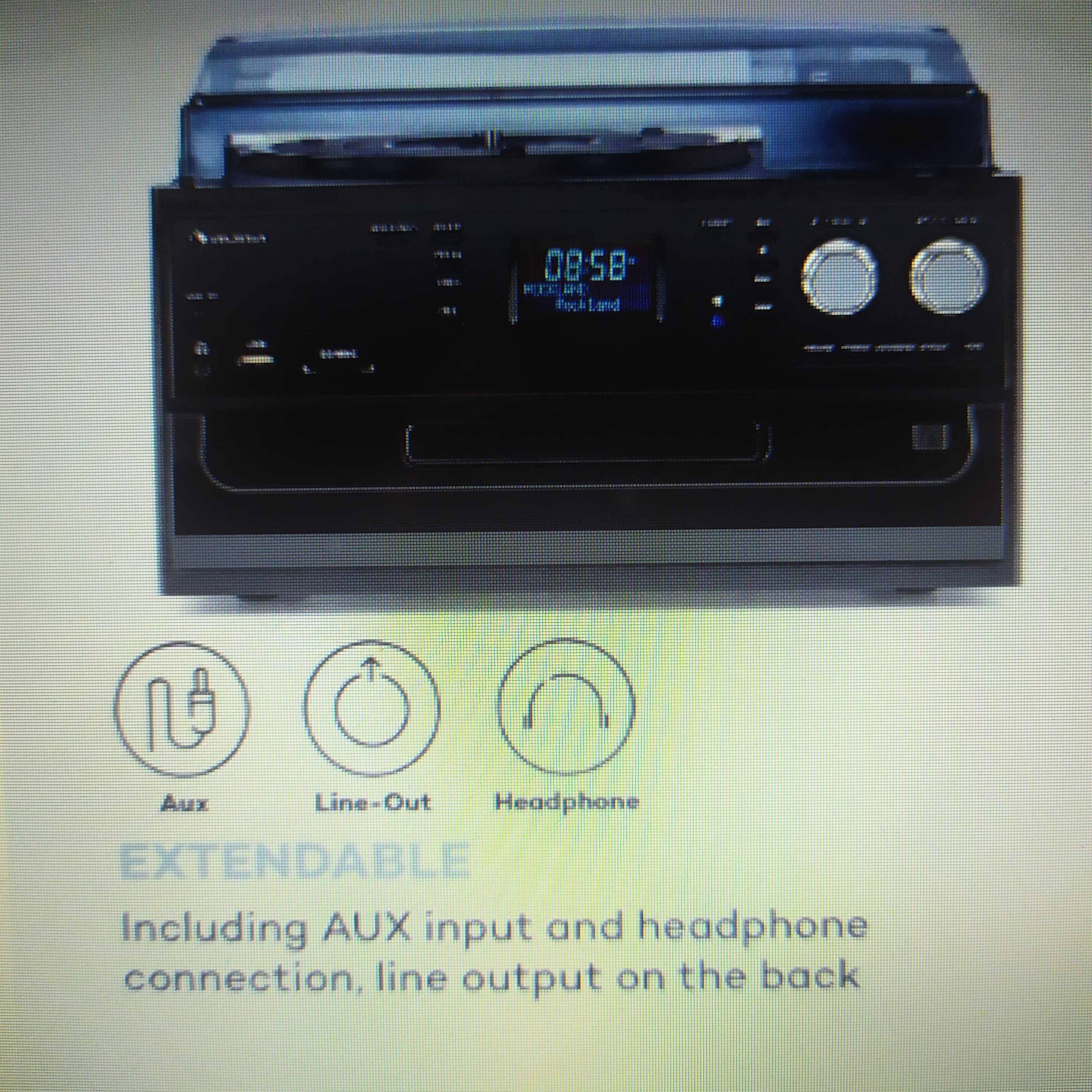 zestaw stereo ,gramofn,cd,fm,bt,kaseta Oakland DAB