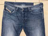 Diesel męskie spodnie jeansy r. XL 36 prosta nogawka, extra stan