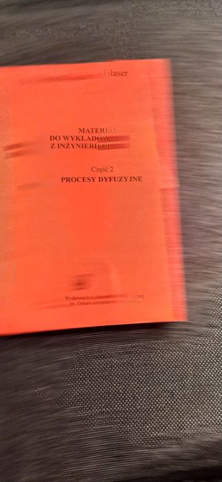 Materiały do wykładów i ćwiczeń z inżynierii chemicznej Ryszard Glaser