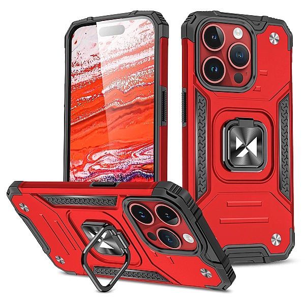 Pancerne etui z uchwytem na palec do iPhone 15 Pro Wozinsky Ring Armor