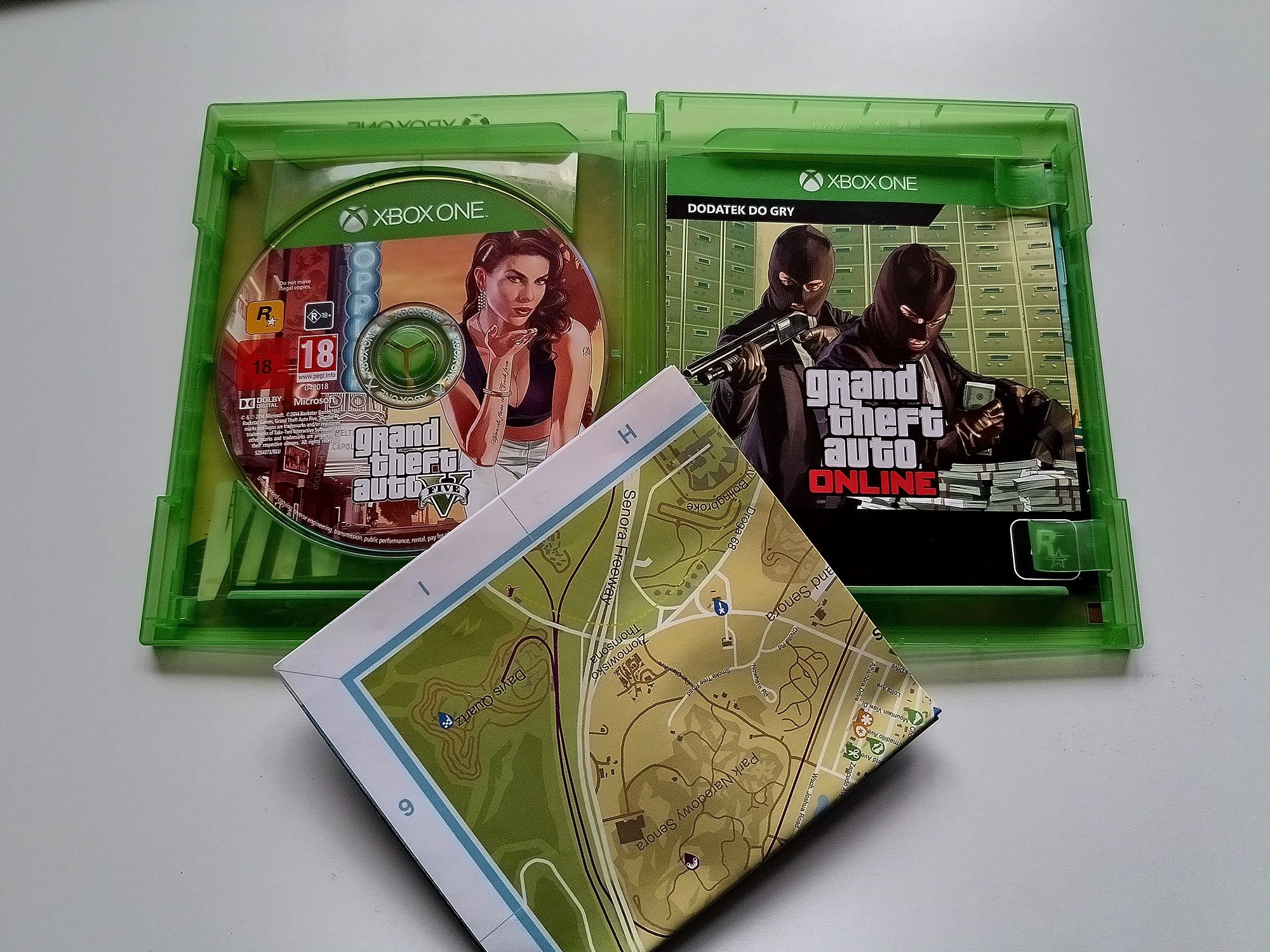 Gra Xbox One GTA V + mapa (Polska wersja)