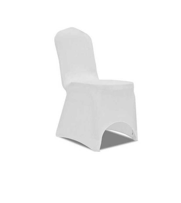 Pokrowce na krzesła białe używane sprzedam okazja pokrowiec