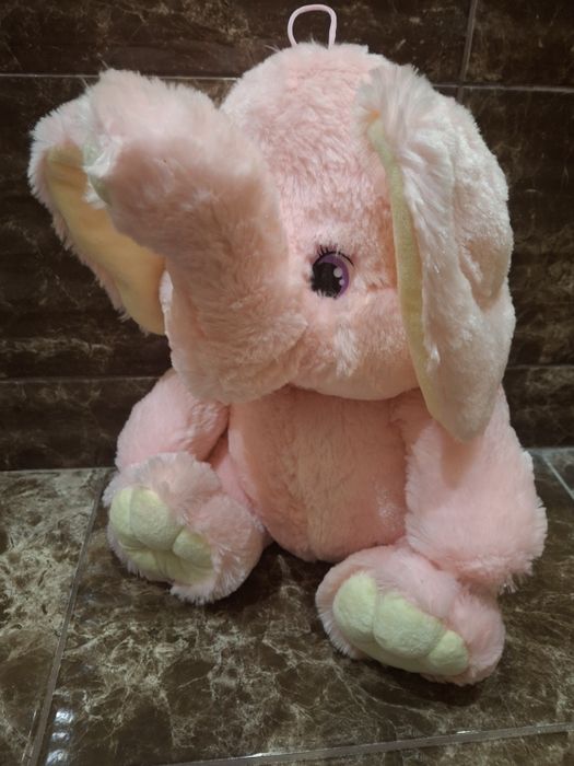 Розовий слоник мяка іграшка