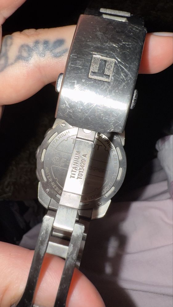 Relogio Tissot Touch com mostrador em safira