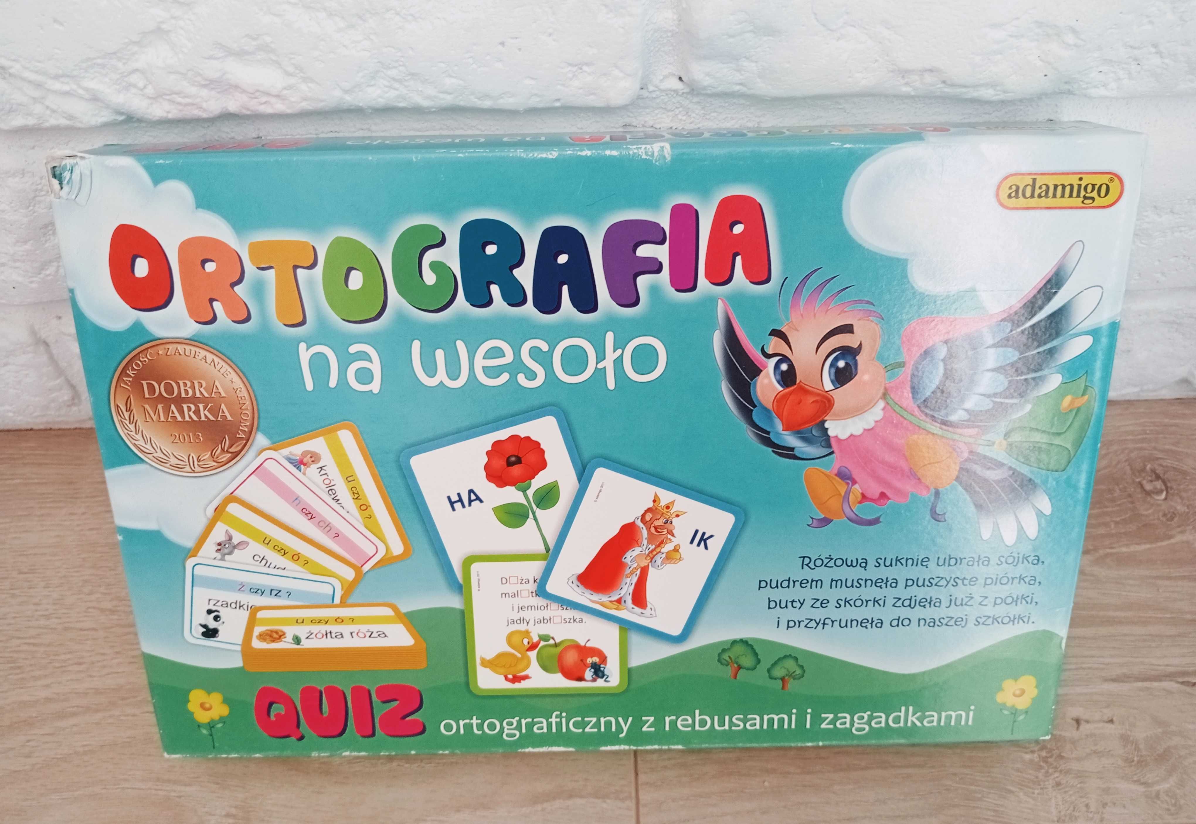 Gra, Quiz, rebusy dla dzieci ortografia na wesoło 5-10 lat