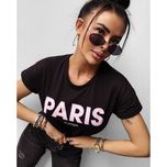 T-shirt damski NANTE O LA VOGA czarny rozmiar S