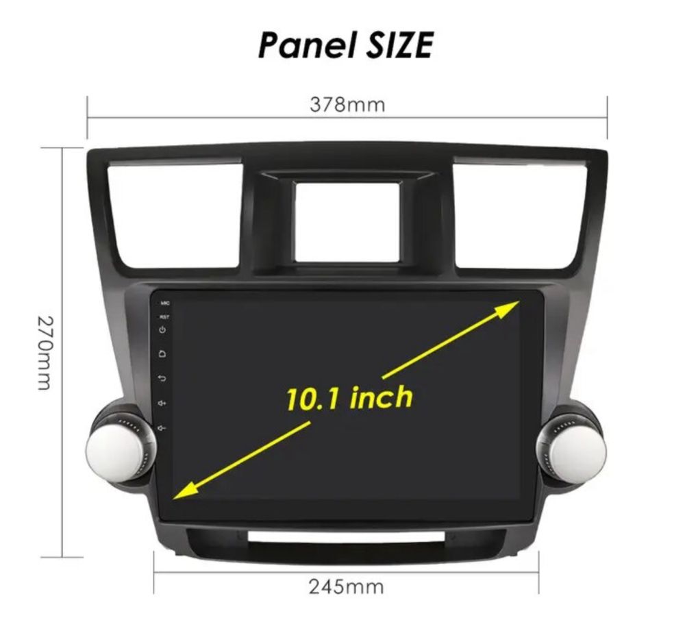 Штатна магнитола Toyota Highlander (2008-2014) ANDROID