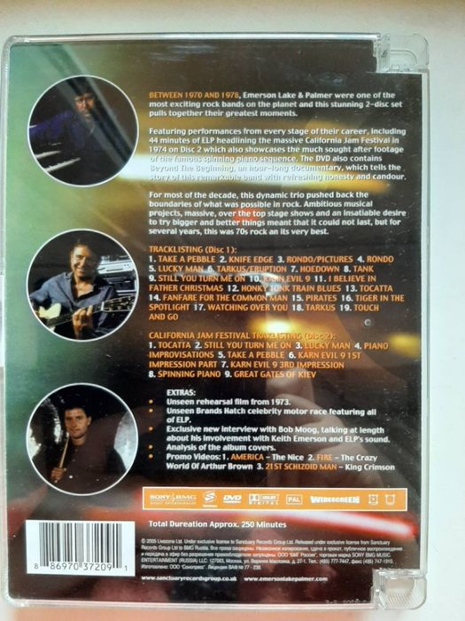 DVD Emerson Lake & Palmer, новый