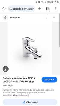 Bateria kran wannowa roca