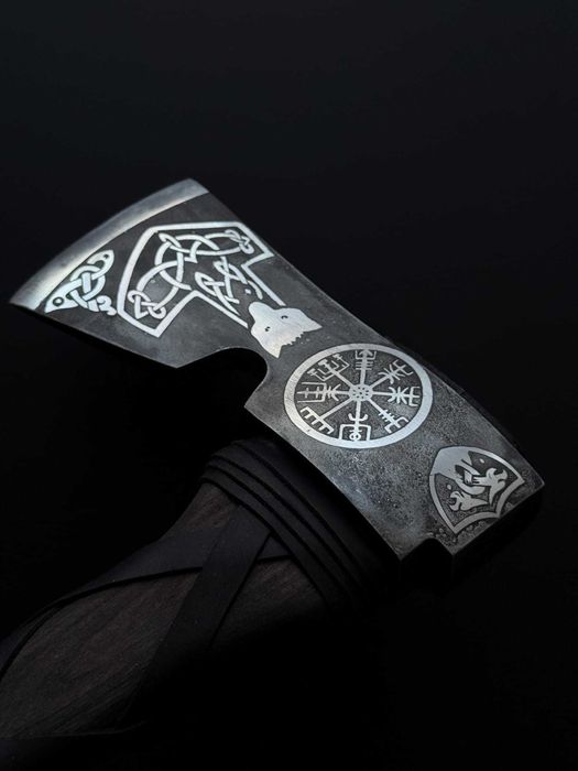 Сокира кована Молот Тора 2 TR71 сталь 65Г Топор на подарок