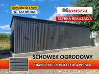 GRAFITOWA WIATA - Schowek Narzędziowy Garaż Blaszany Blaszak- ROMSTAL*
