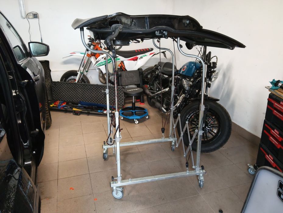 Stojak,kobyłka,PDR, na maskę, elementy, mobilny