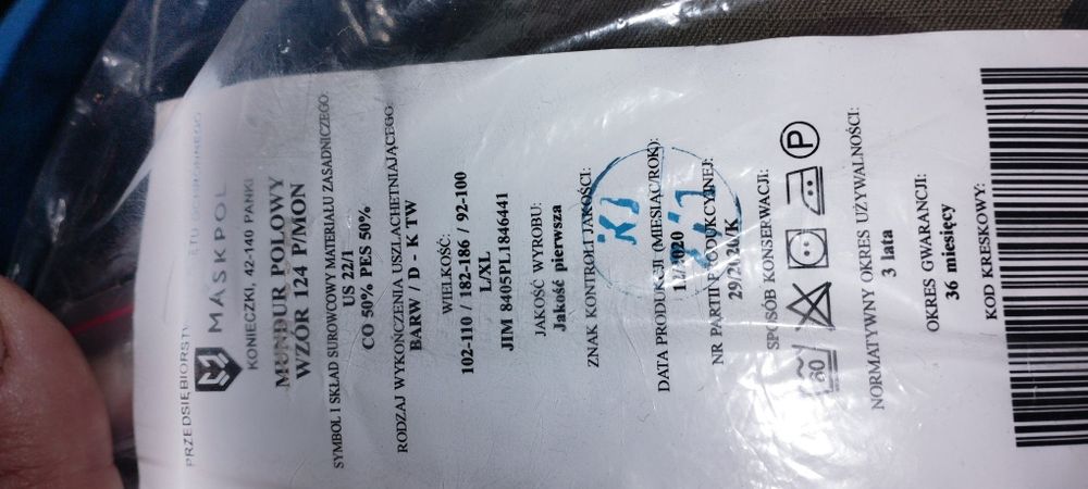 Mundur polowy zimowy