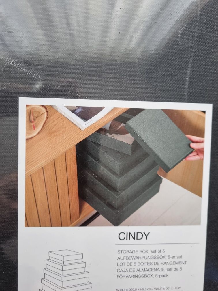 Cindy zestaw pudełek 5szt
