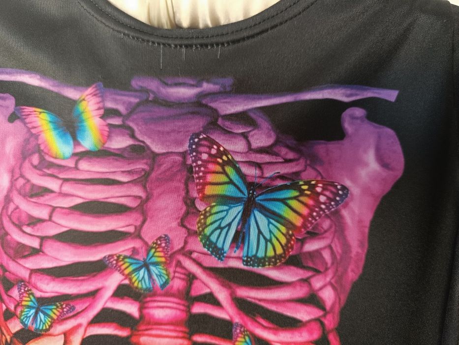 Костюм скилета на девочку 5-6 лет 110-116 на Хеллоуин Хеловин