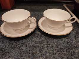 2 filiżanki Marlborough fine bone China angielskie duże