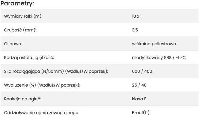 Papa podkładowa JARBIT ELAST PY PV200 S35