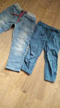 2 pary spodni jeans i cargo  92 i 98