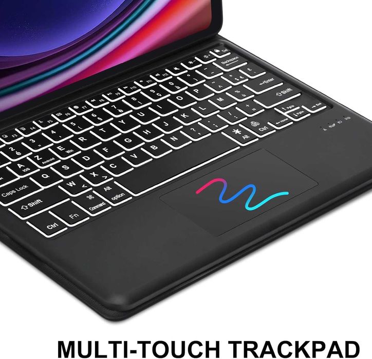 JADEMALL etui klawiatura LED RGB touchpad Samsung Galaxy Tab S9 Ultra