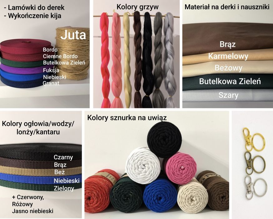 Hobby Horse A3 A4 A5 na zamówienie, grzywa syntetyczna!