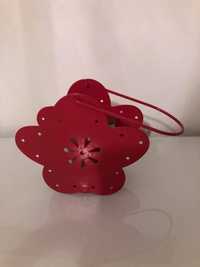 Suporte para velas rosa escuro