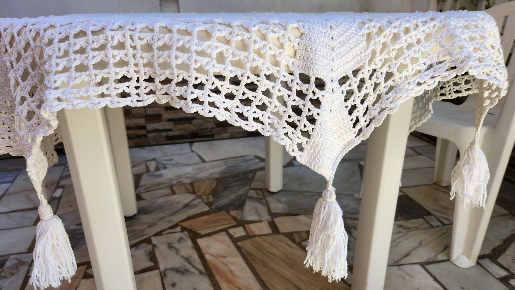 Toalha de mesa em renda