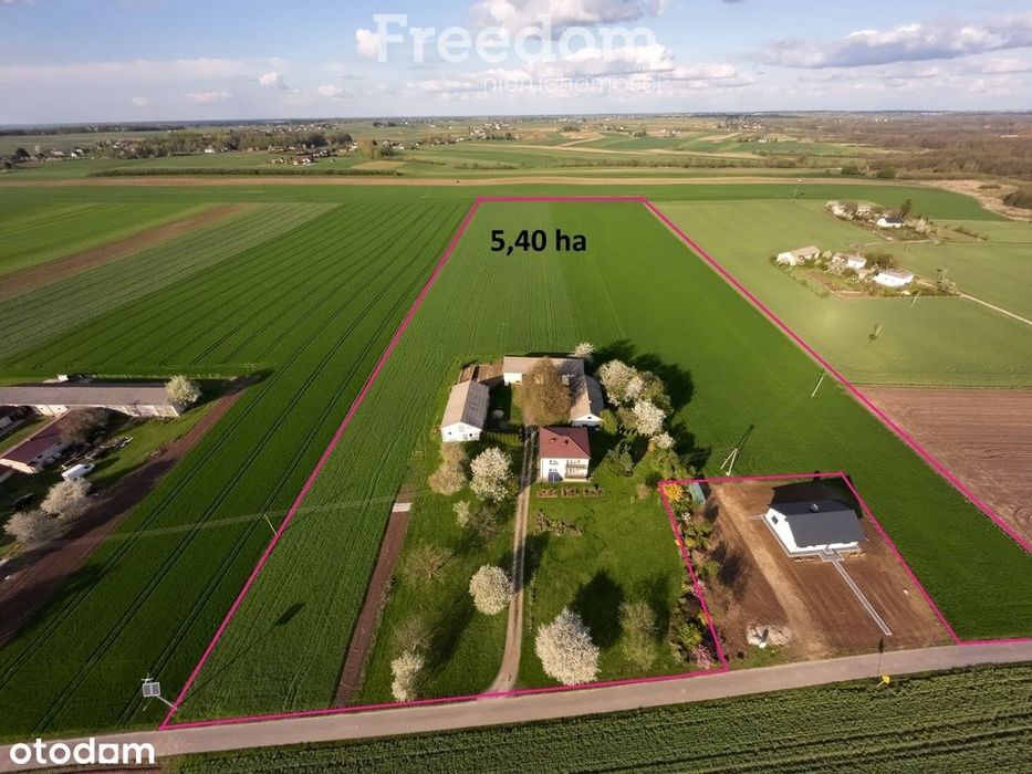 Na sprzedaż gospodarstwo 5,35 ha Ożarów, Jastków