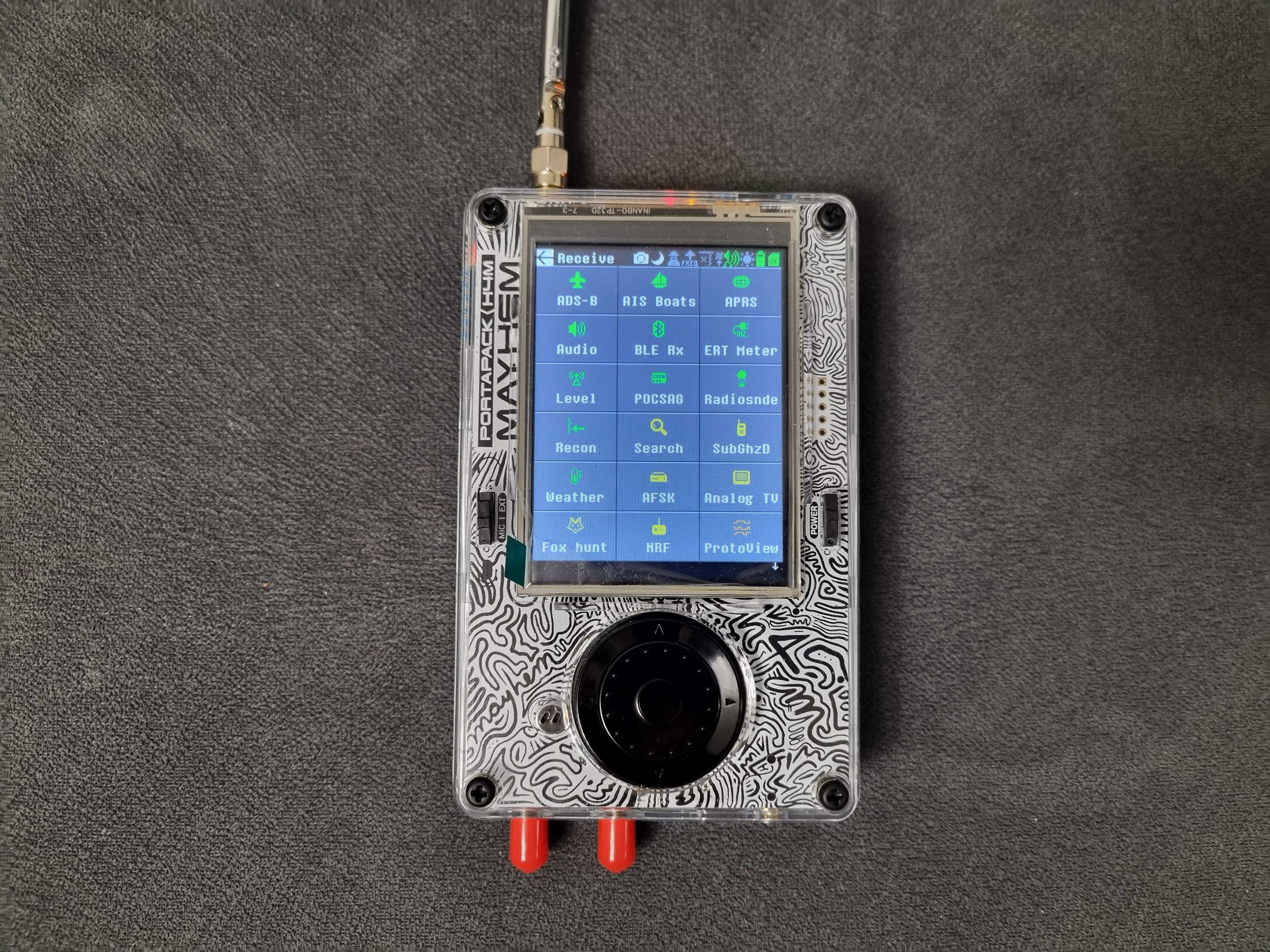 HackRF ONE Portapack H4M Mayhem 2024! (nowa wersja H2) + 5 anten!