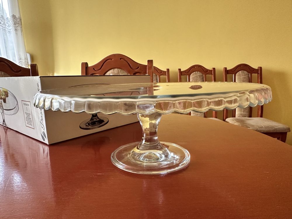 Talerz na nóżce do tortu / średnica 31 cm