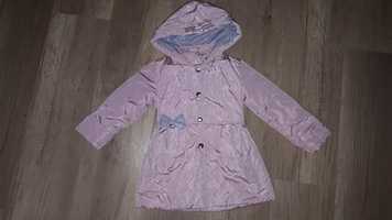 Демисезонное пальто, утепленная удлиненная куртка 92-98