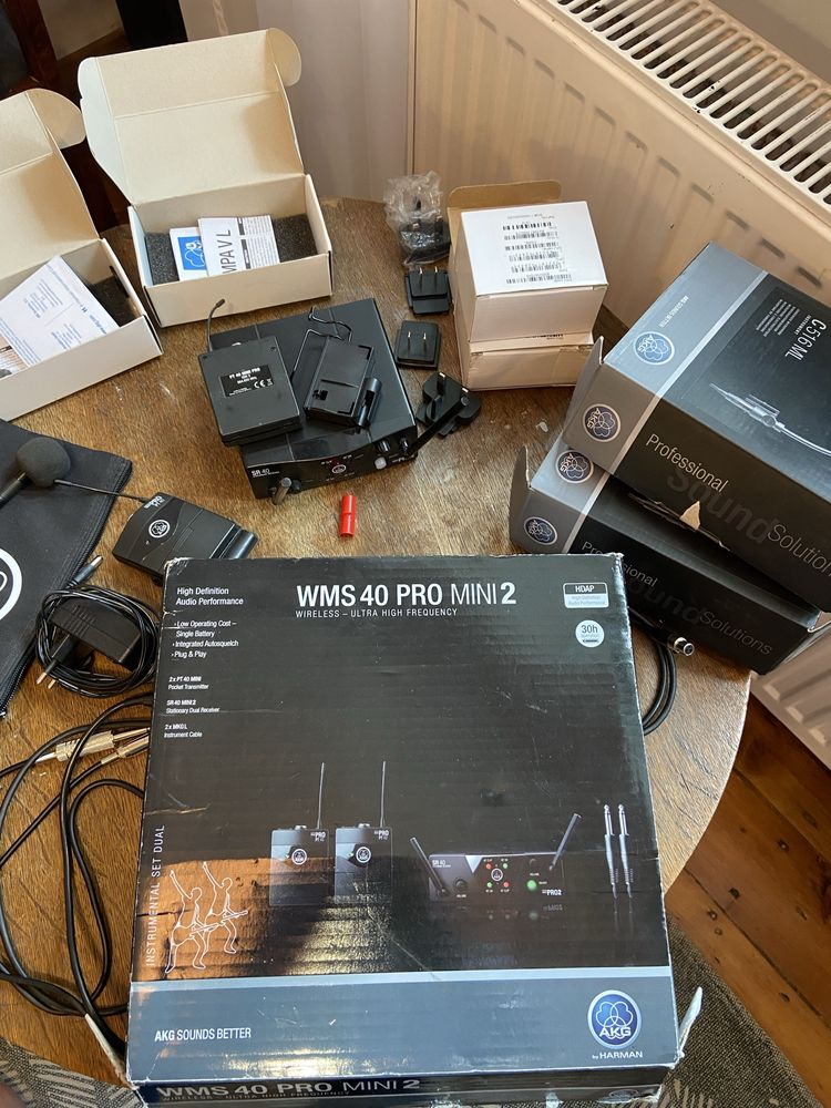 Mikrofony AKG C516ML, adapter MPAVL, WMS40 dual - pelen zestaw