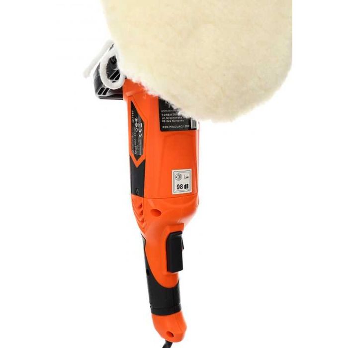 Polerka samochodowa 2500W regulacja obrotów 500 - 3300RPM + rzep, filc