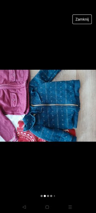 Zestaw paka ubrań dla dziewczynki, rozmiar 74