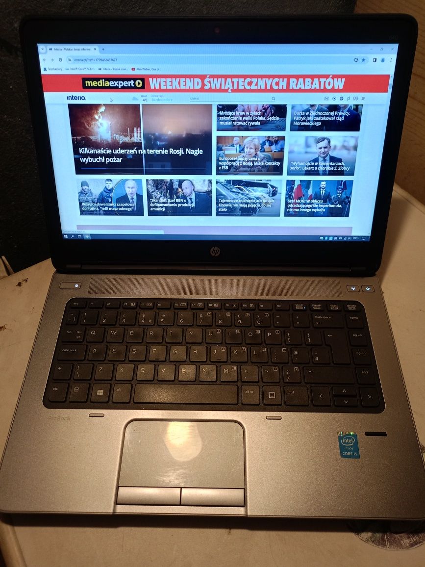 Hp G1 640 i5 szybki 14cali 3,2ghz 8ram bat 2h zadbany do internetu