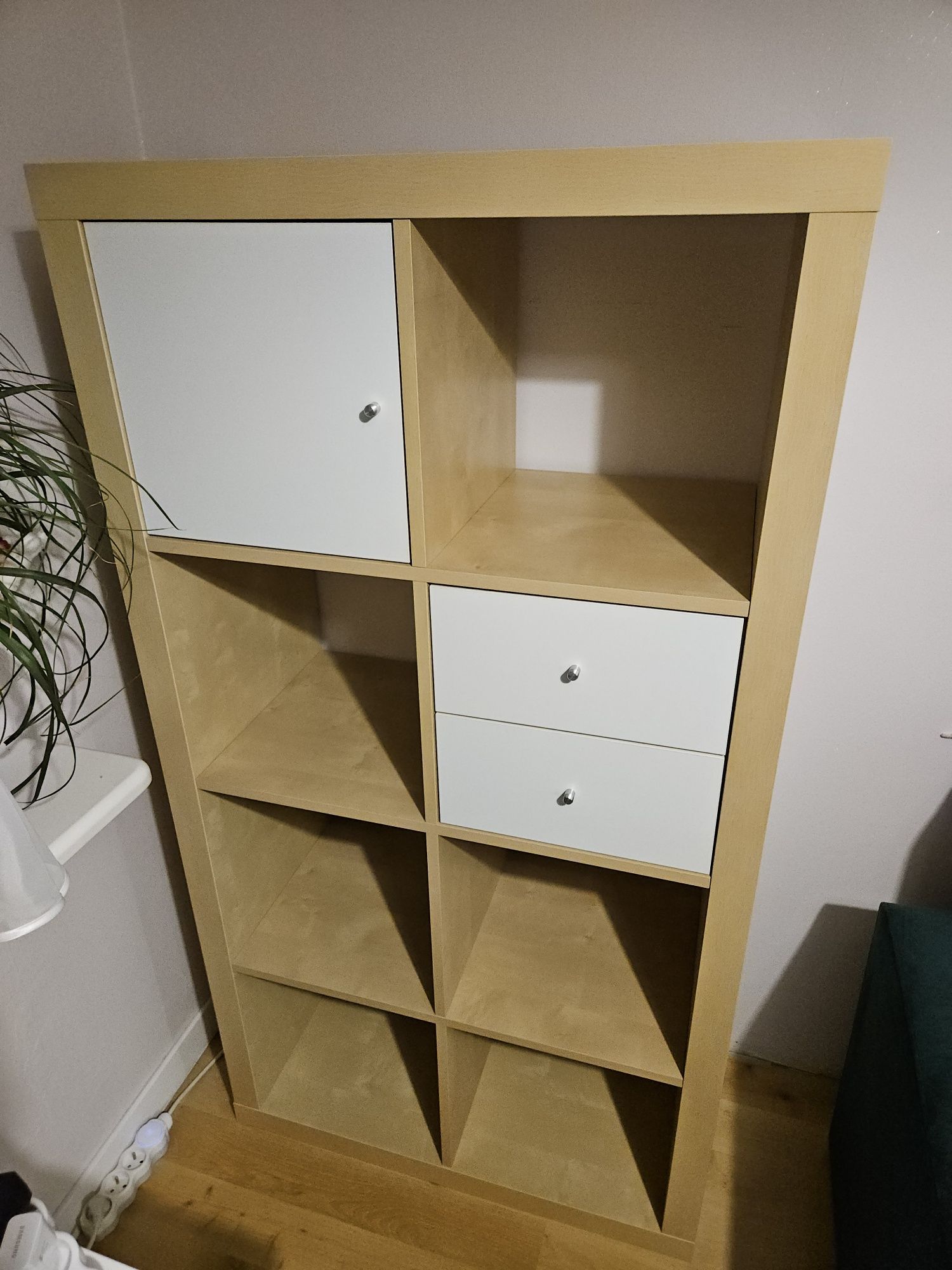 Ikea Kallax 77x147 + 2 szuflady i drzwiczki