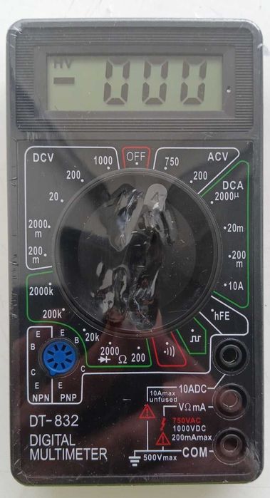 Цифровий мультиметр DT-832 ( + звукова продзвонка)