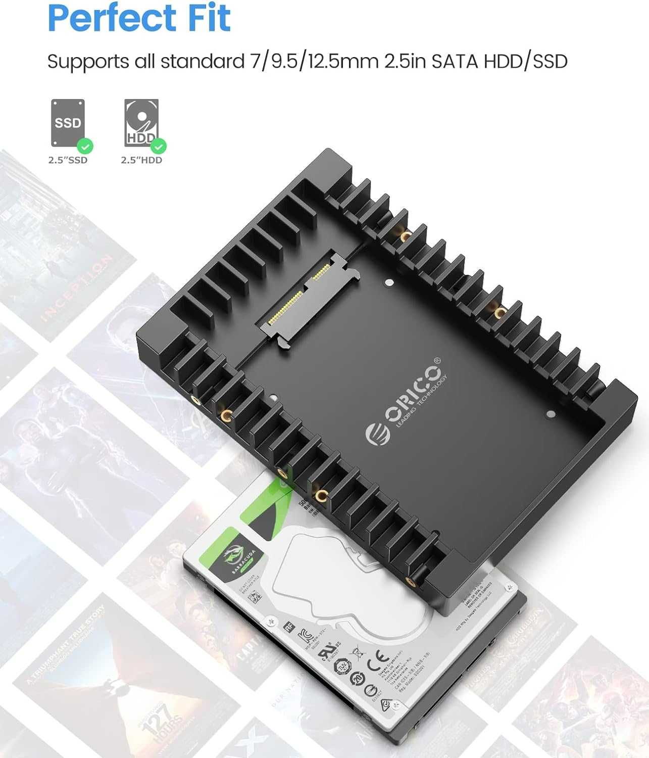 Adapter dysku twardego ORICO 2,5 SSD SATA na 3,5