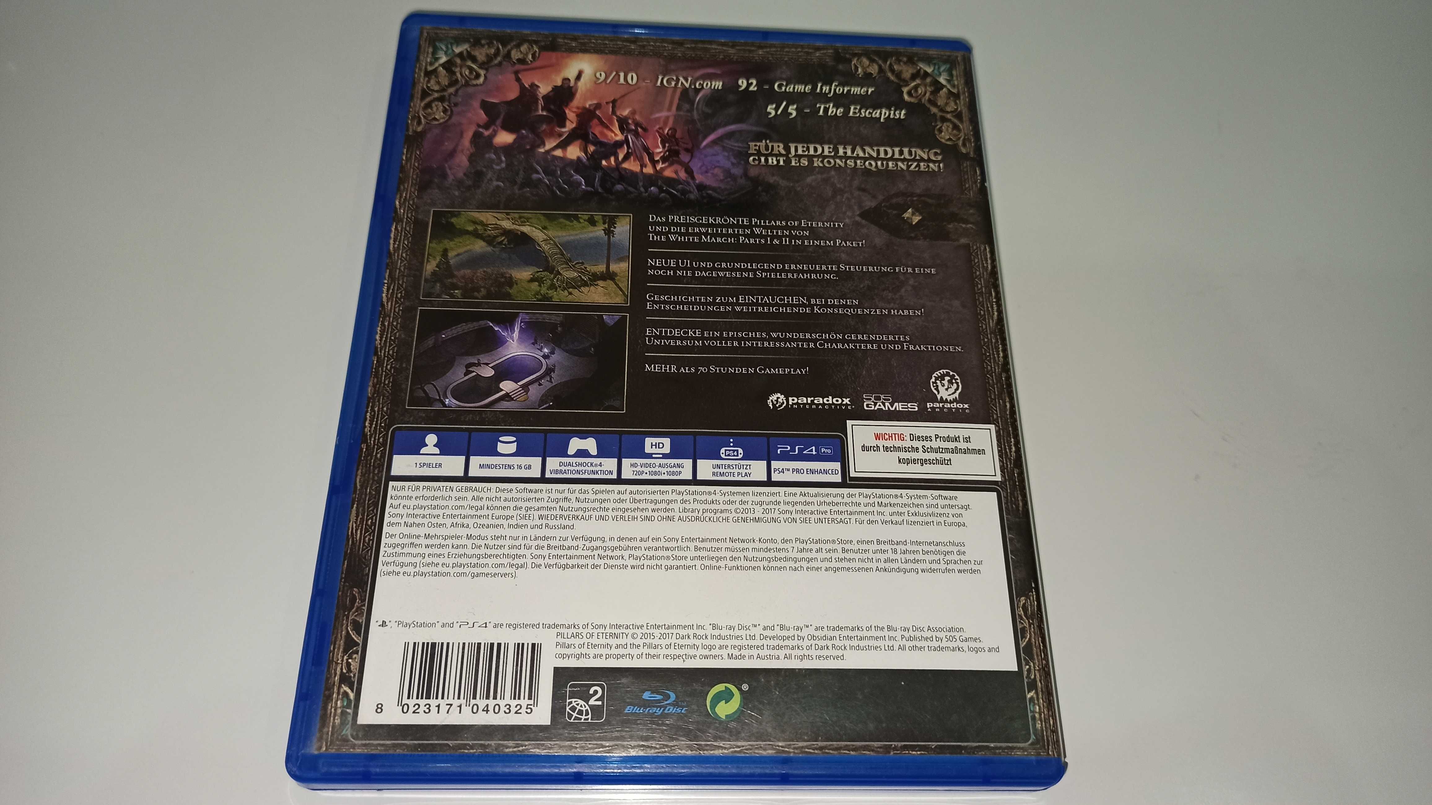 ps4 PILLARS OF ETERNITY Complete Edition PL super RPG