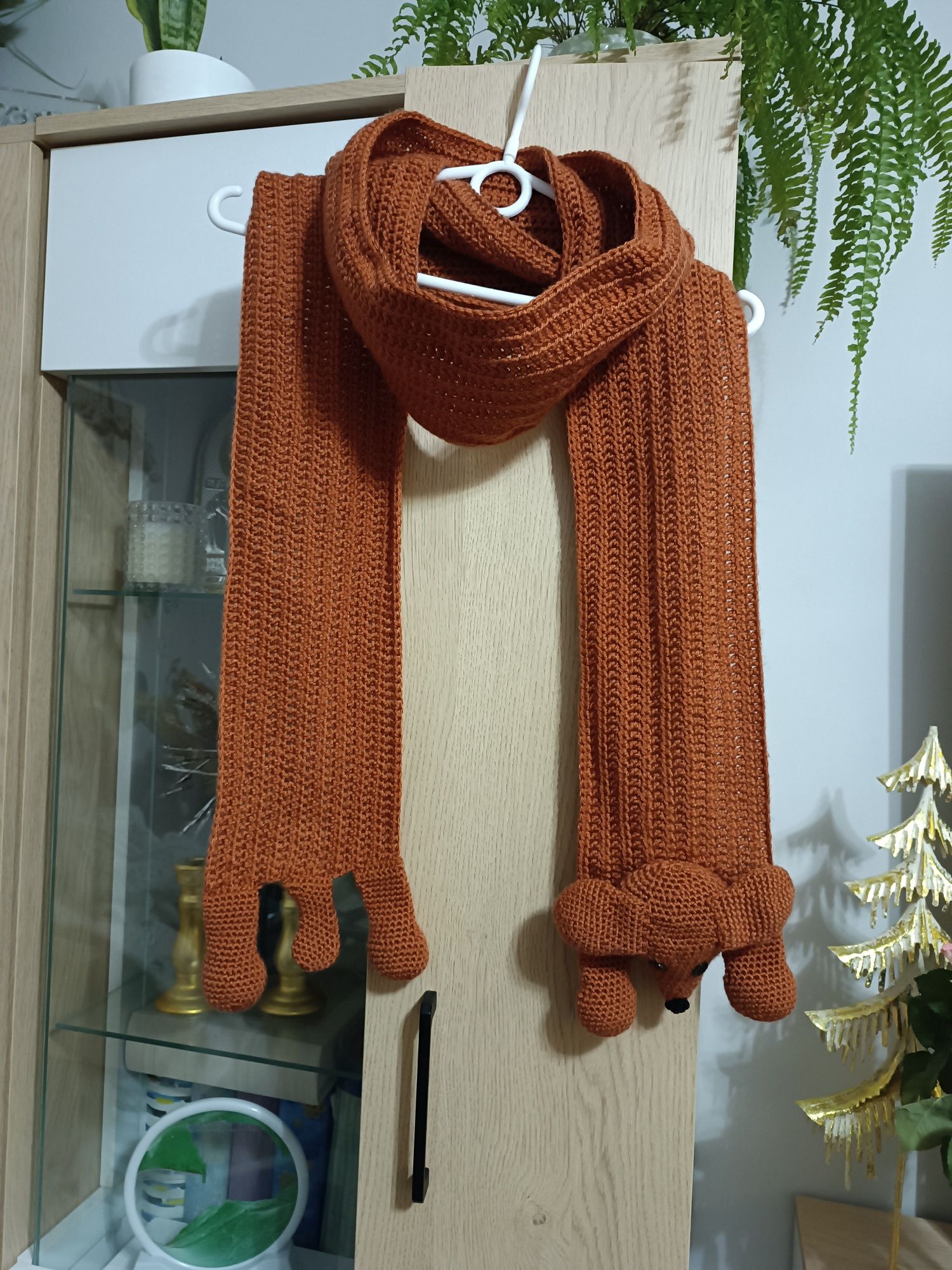Szal szalik jamnik crochet