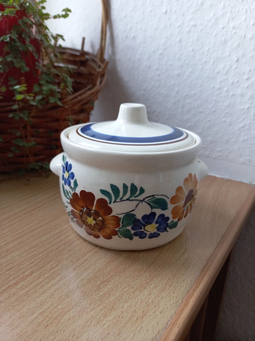 Pojemnik,przyprawnik z porcelany,fajans Włocławek PRL