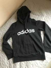 ADIDAS bluza czarna z kapturem r.XS junior j.nowa