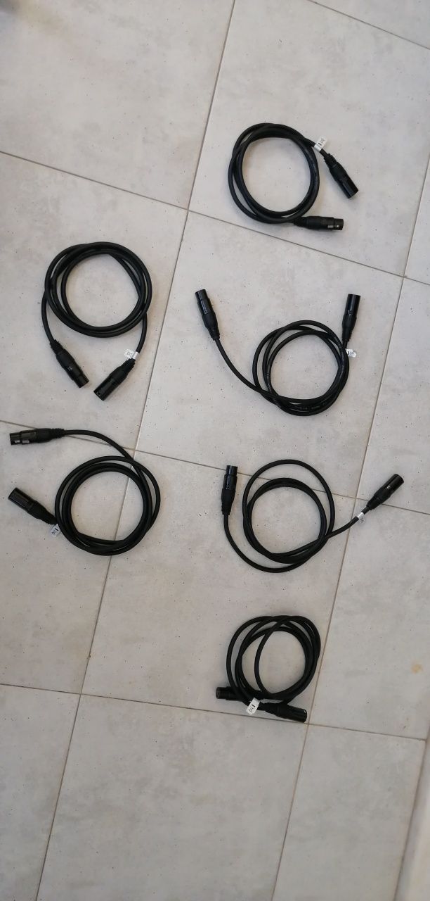 Cabos DMX para luzes como novos
