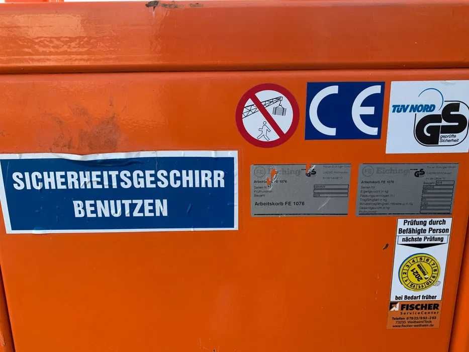 Pojemnik zbiornik kastra dźwigowa betonu gruzu śmieci EICHINGER 1000L