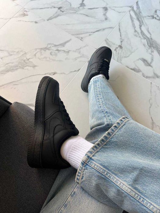 Мужские кроссовки Nike Air Force 1 Low "Black 0081" Размеры 40-45