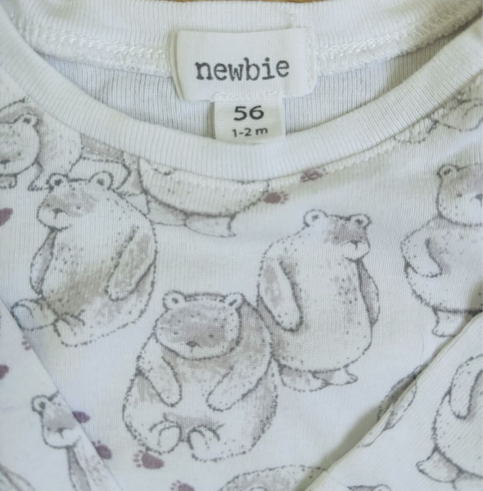 Body niemowlęce Newbie 56 i body H&M 62